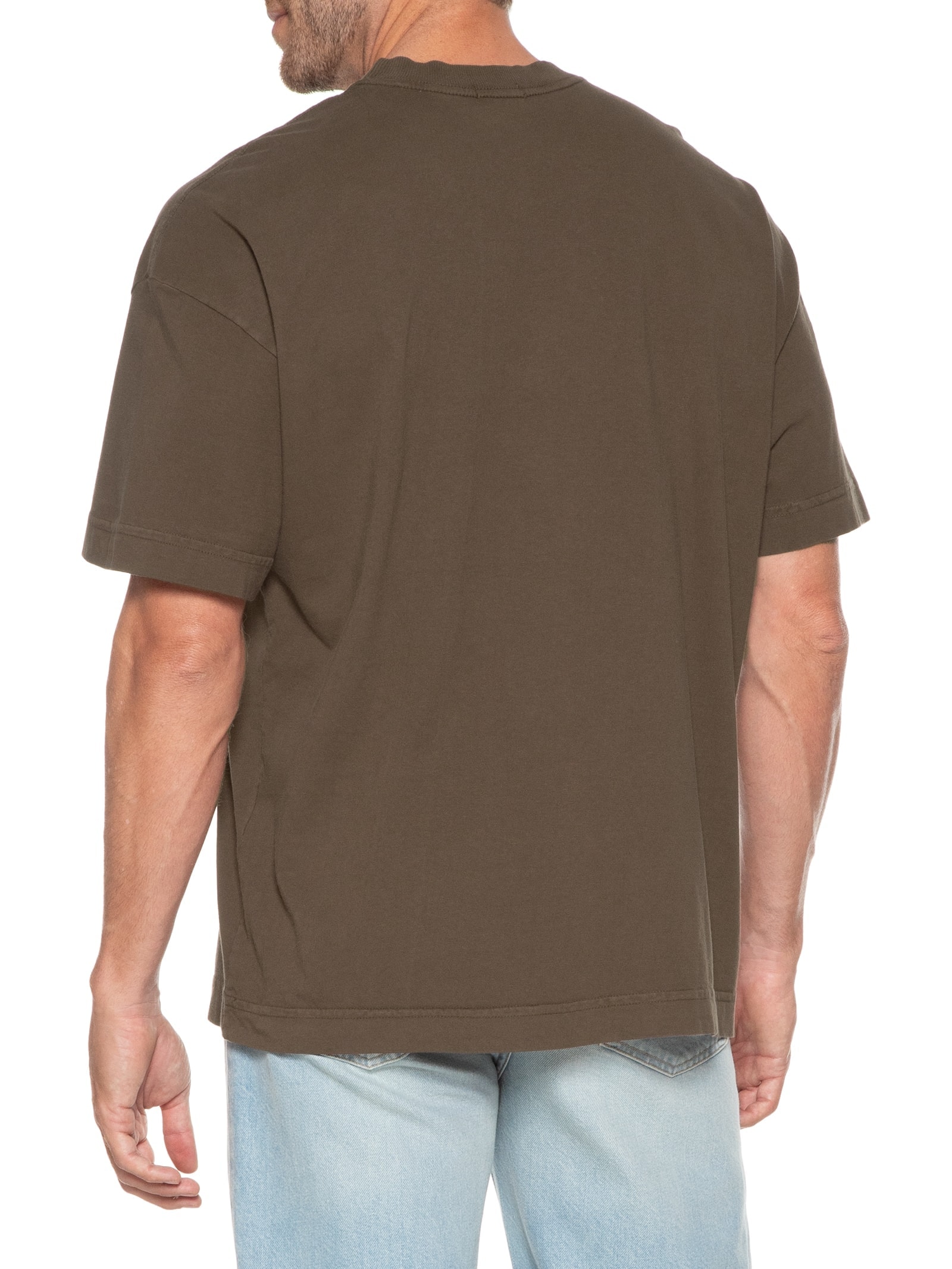 Camiseta Unissex Heavy Oversized Marrom Basiq