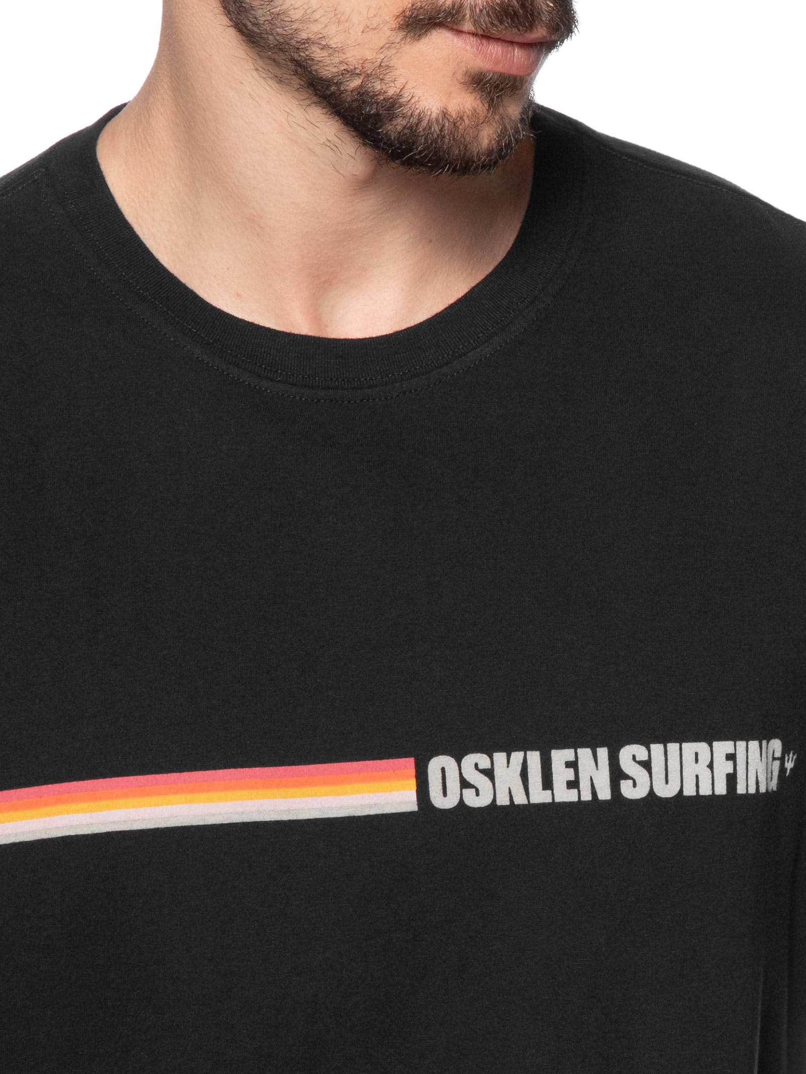 Osklen - Camiseta Vintage Surfing Colors - Preto