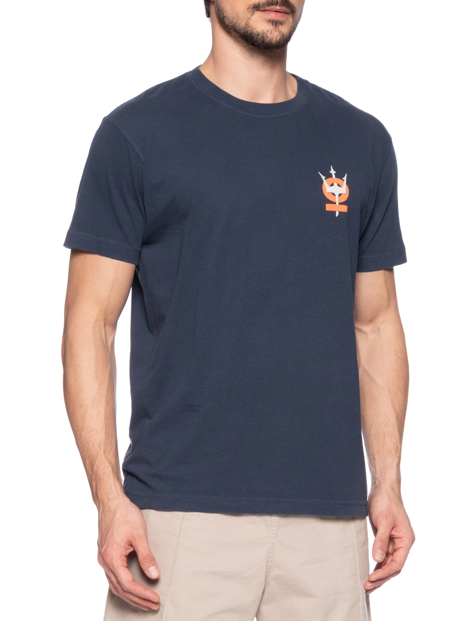 Camiseta Vintage Tridente Oceans Azul Osklen