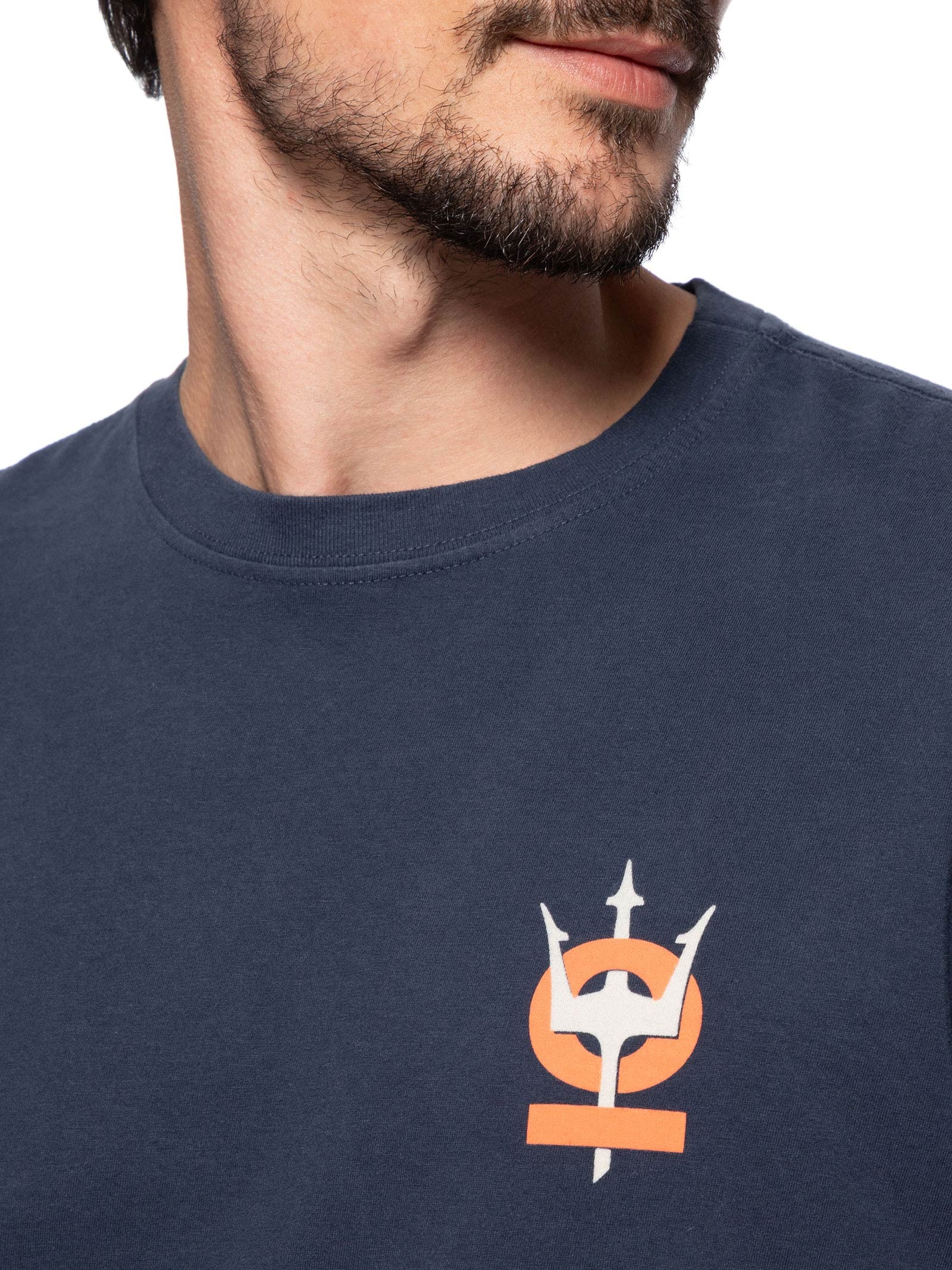 Camiseta Vintage Tridente Oceans Azul Osklen