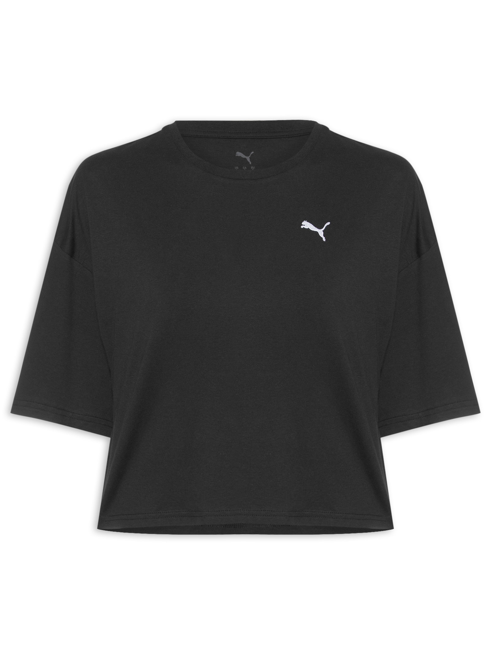 Camiseta Wardrobe Ess Oversized  Feminina Preto Puma