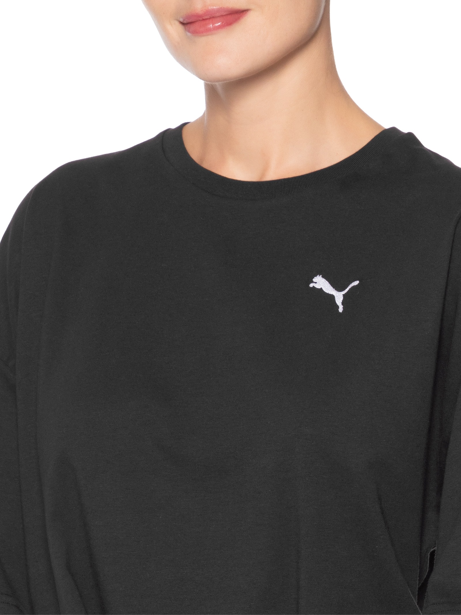Camiseta Wardrobe Ess Oversized  Feminina Preto Puma