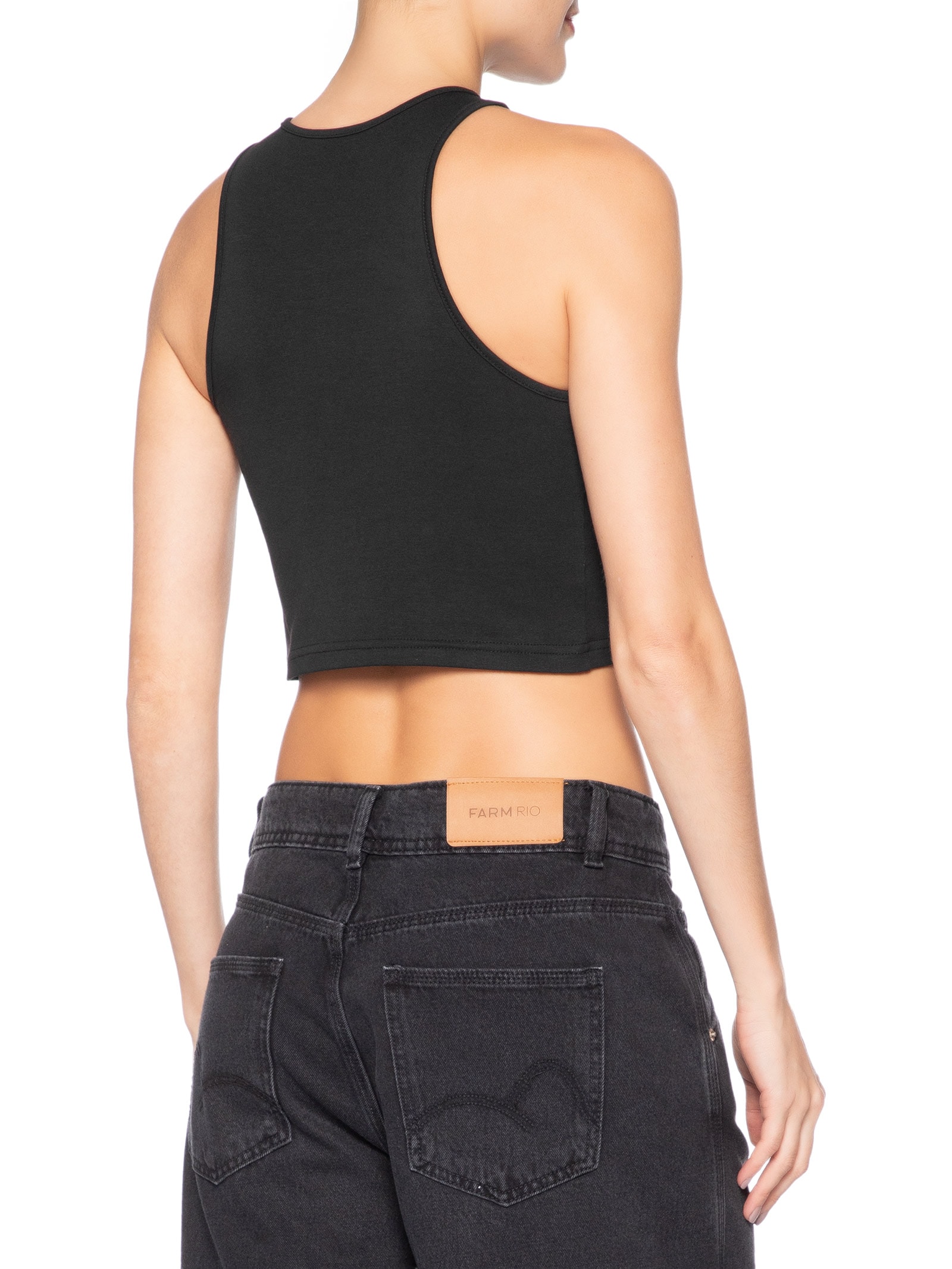 Camiseta Wardrobe Ess Tank Top Feminina – Preto Puma