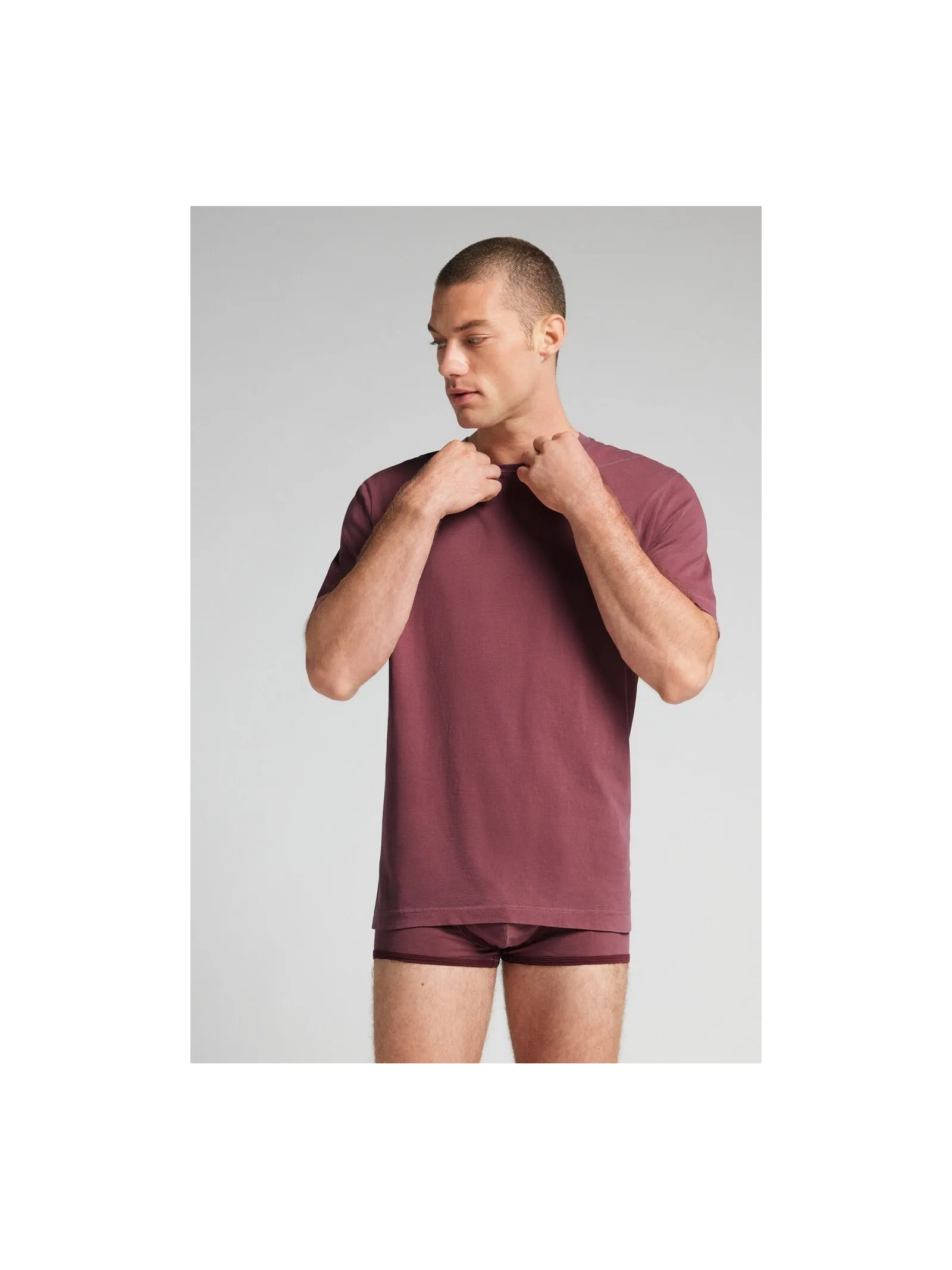 Camiseta Washed Collection Em Algodão Vermelho Intimissimi