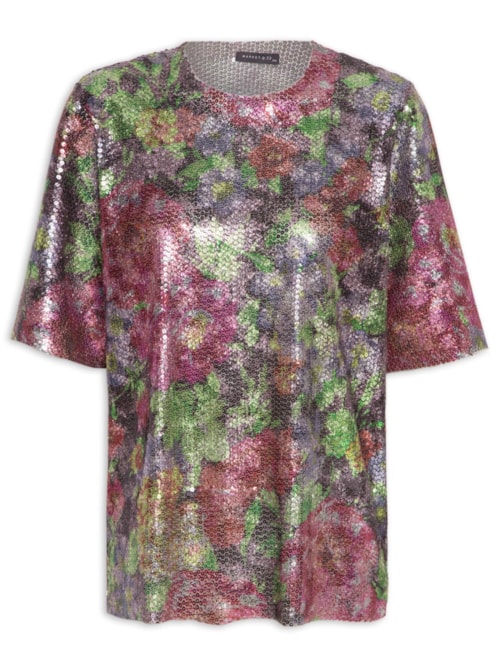 Camisetão Carnaval Paetê – Rosa