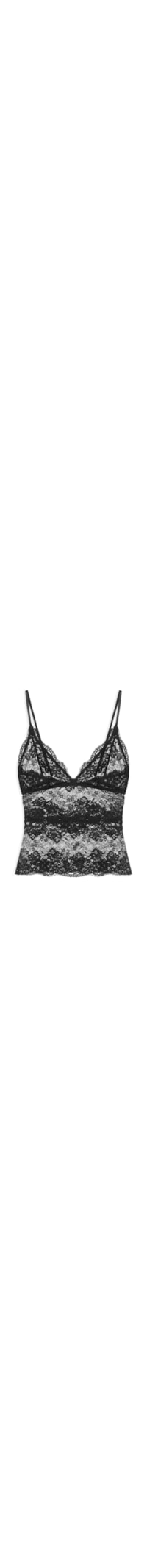 Camisete Feminina Triângulo Classic Lace - Preto