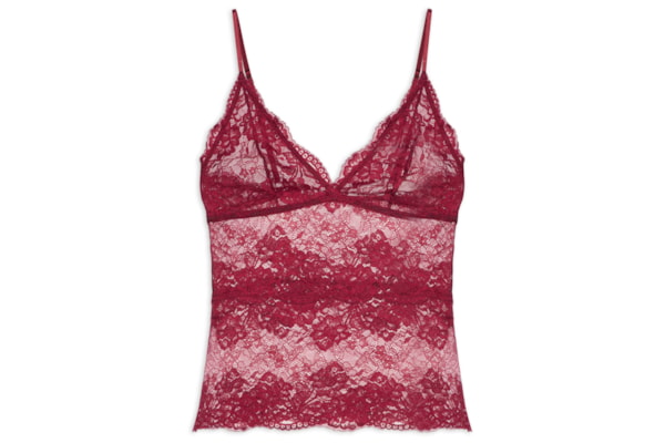 Camisete Feminino Triângulo Classic Lace - Vermelho