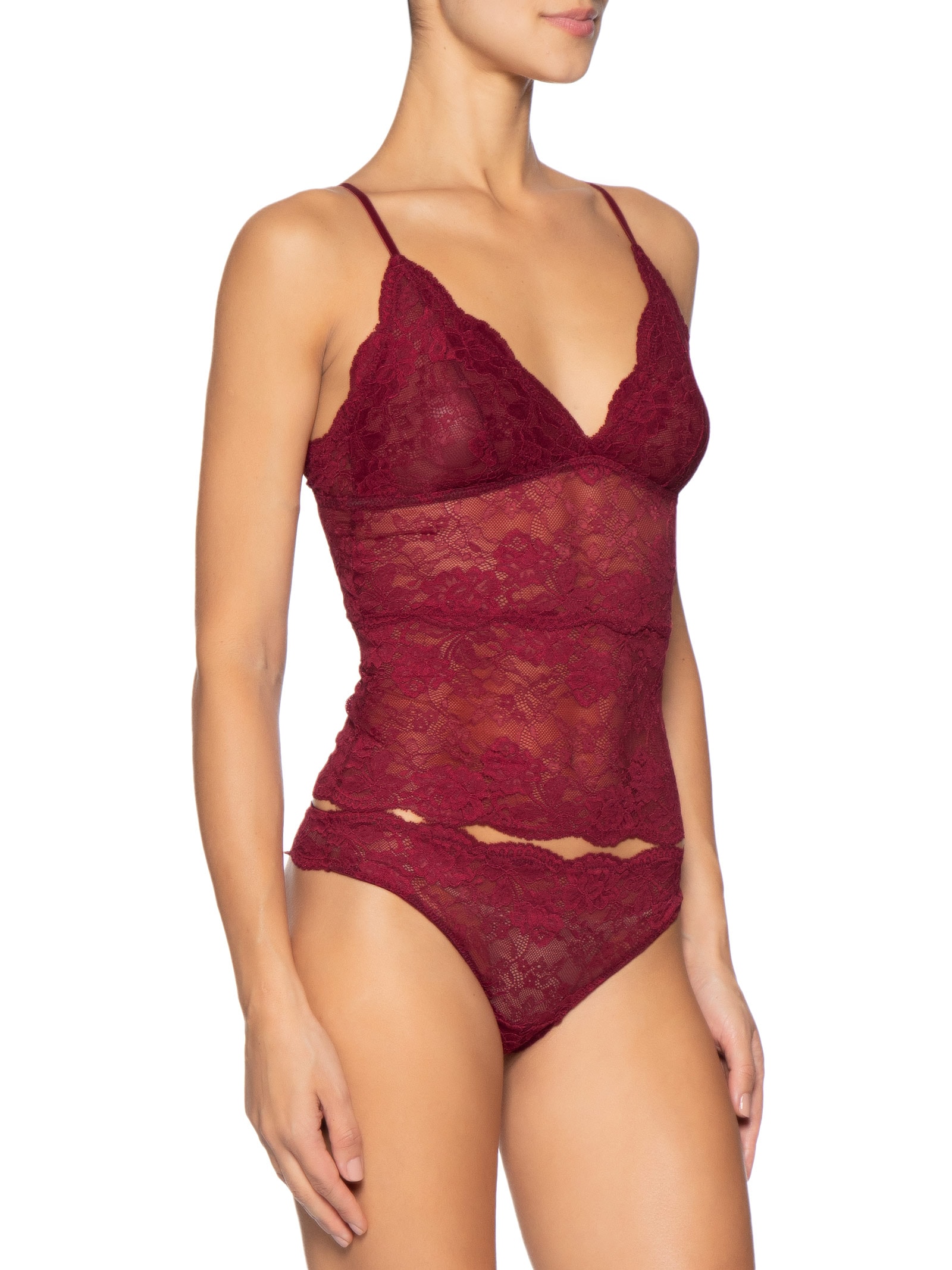 Camisete Feminino Triângulo Classic Lace Vermelho Calvin Klein Underwear