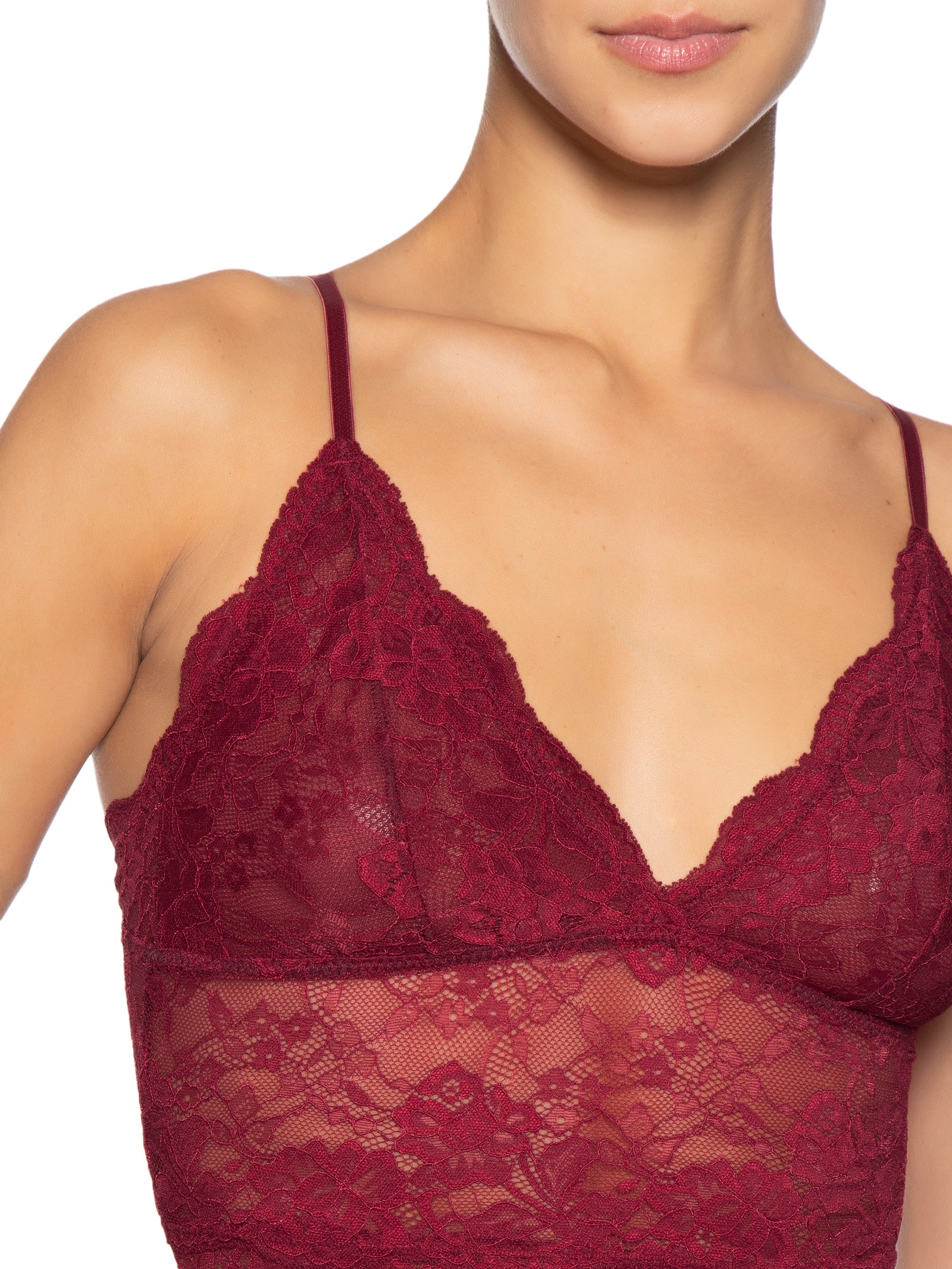 Camisete Feminino Triângulo Classic Lace Vermelho Calvin Klein Underwear