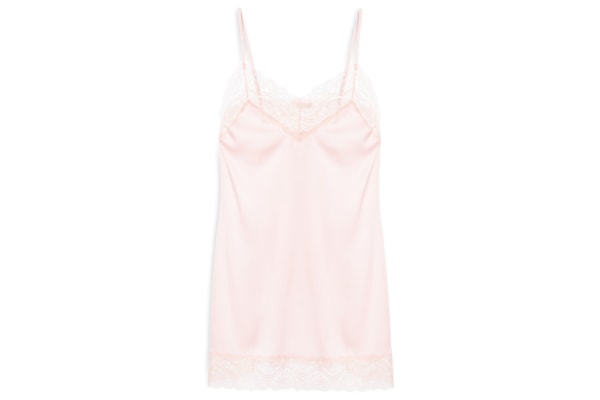 Camisola Alças Finas Em Cetim E Renda Love Stories Glow - Rosa