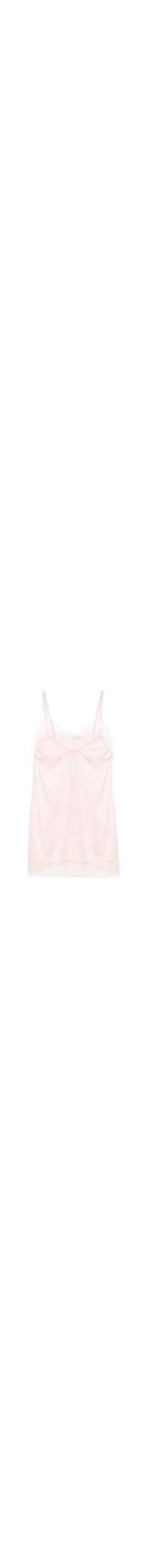 Camisola Alças Finas Em Cetim E Renda Love Stories Glow - Rosa