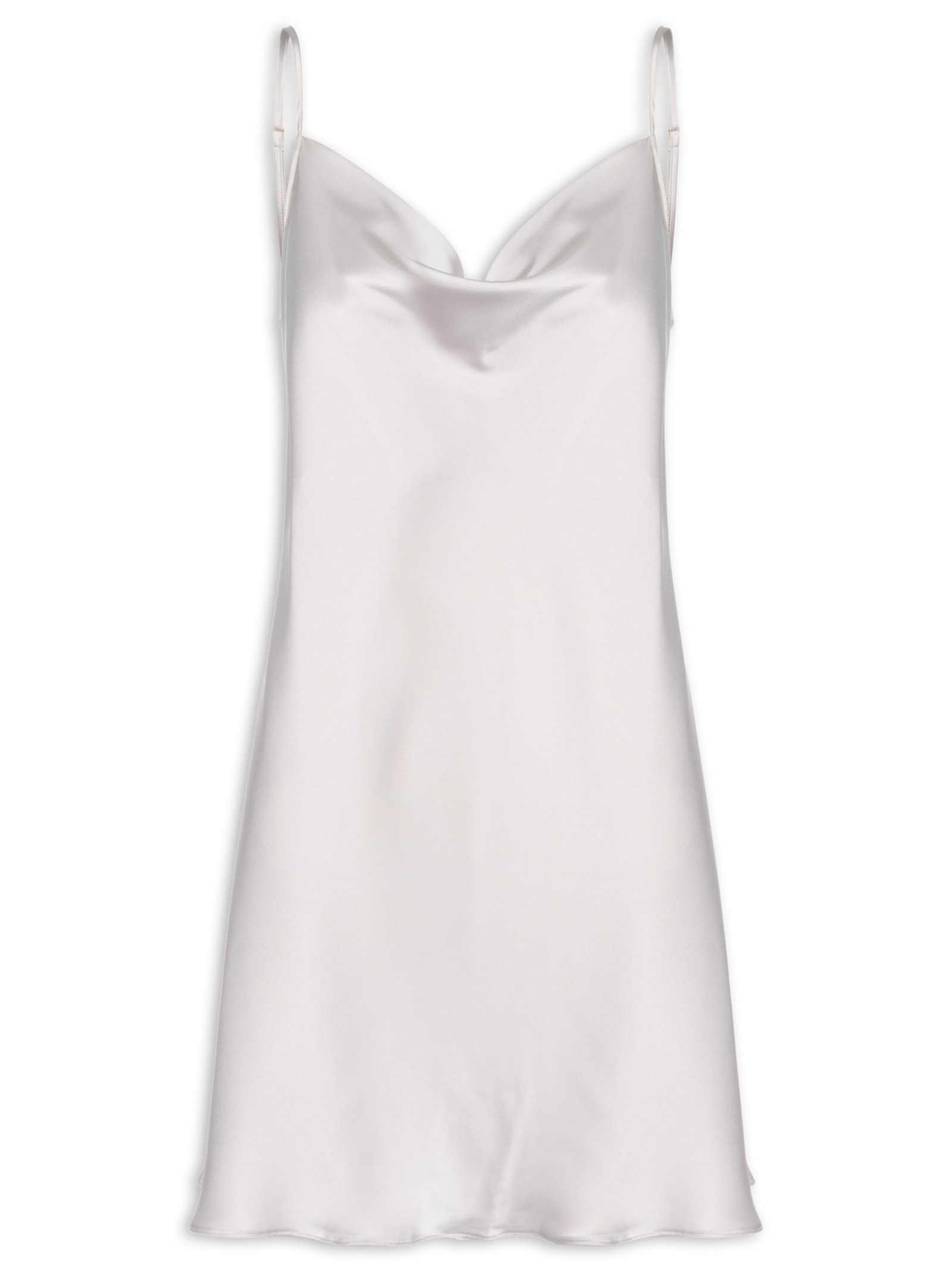 Camisola Alças Finas Em Cetim Grace Cinza Hope