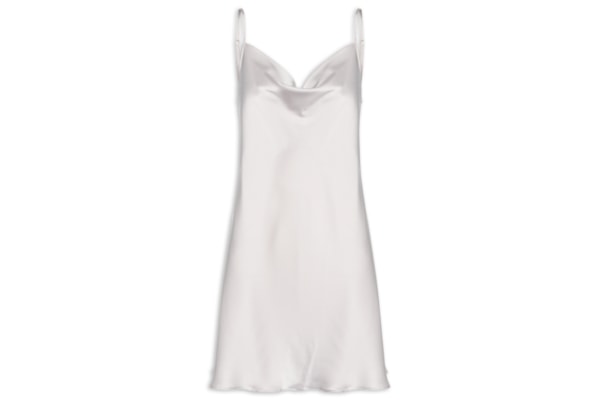 Camisola Alças Finas Em Cetim Grace - Cinza