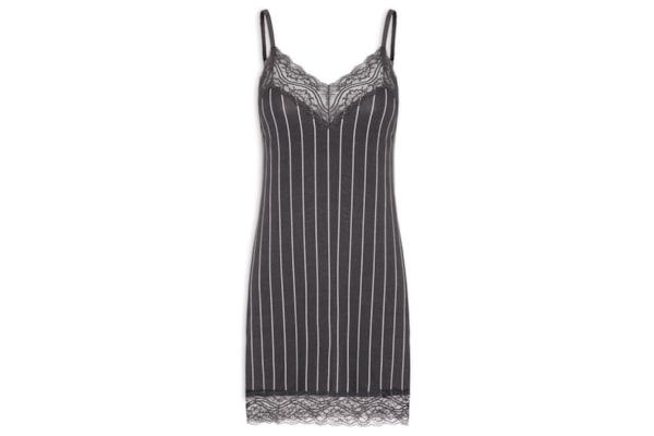Camisola Alças Finas Viscose Estampada E Renda Loves - Azul