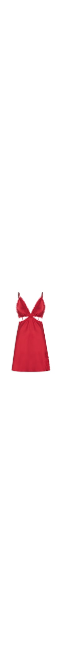 Camisola Cetim Grace Bay - Vermelho