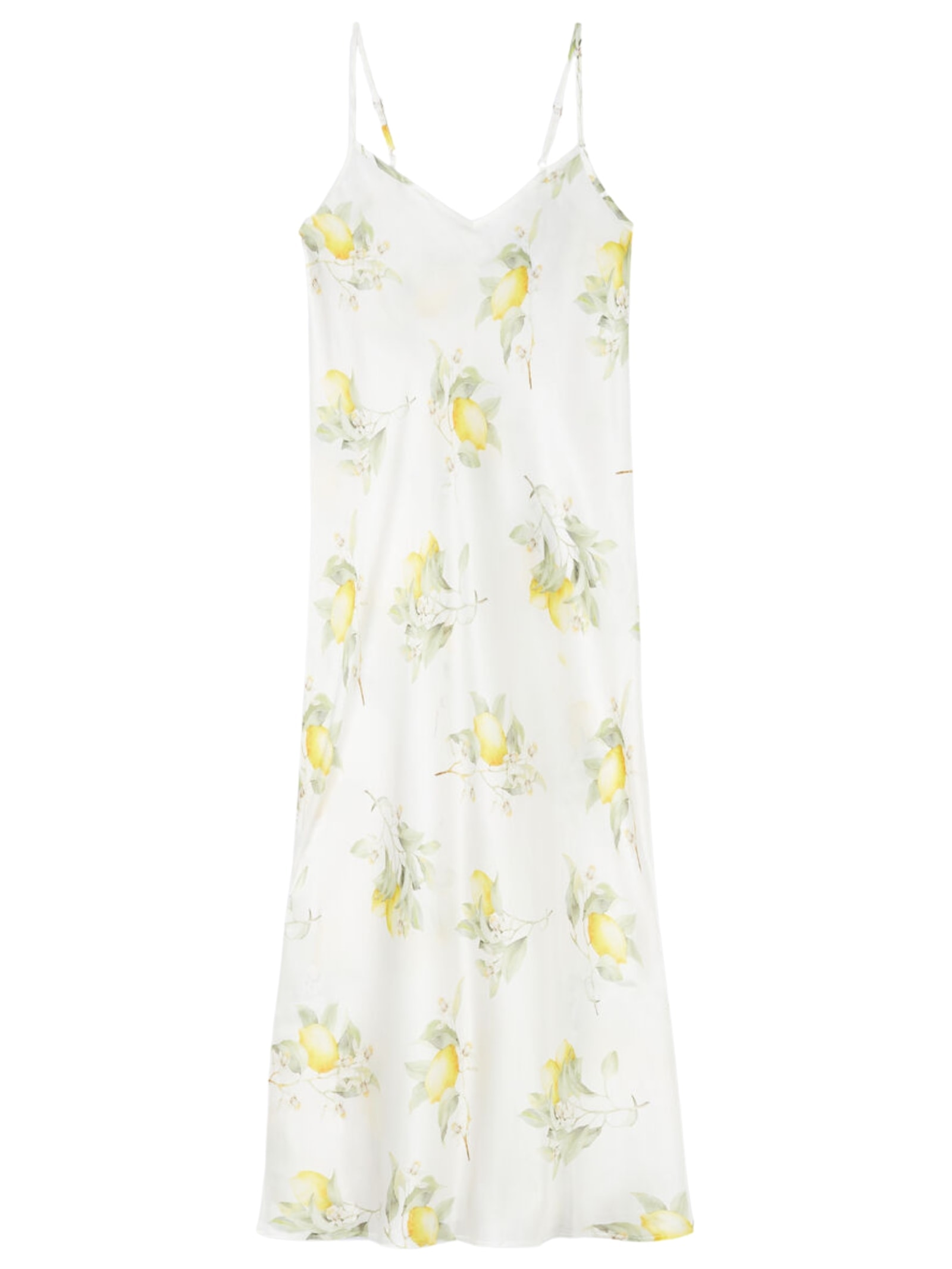 Camisola Comprida Em Seda Vacanze Italiane Amarelo Intimissimi