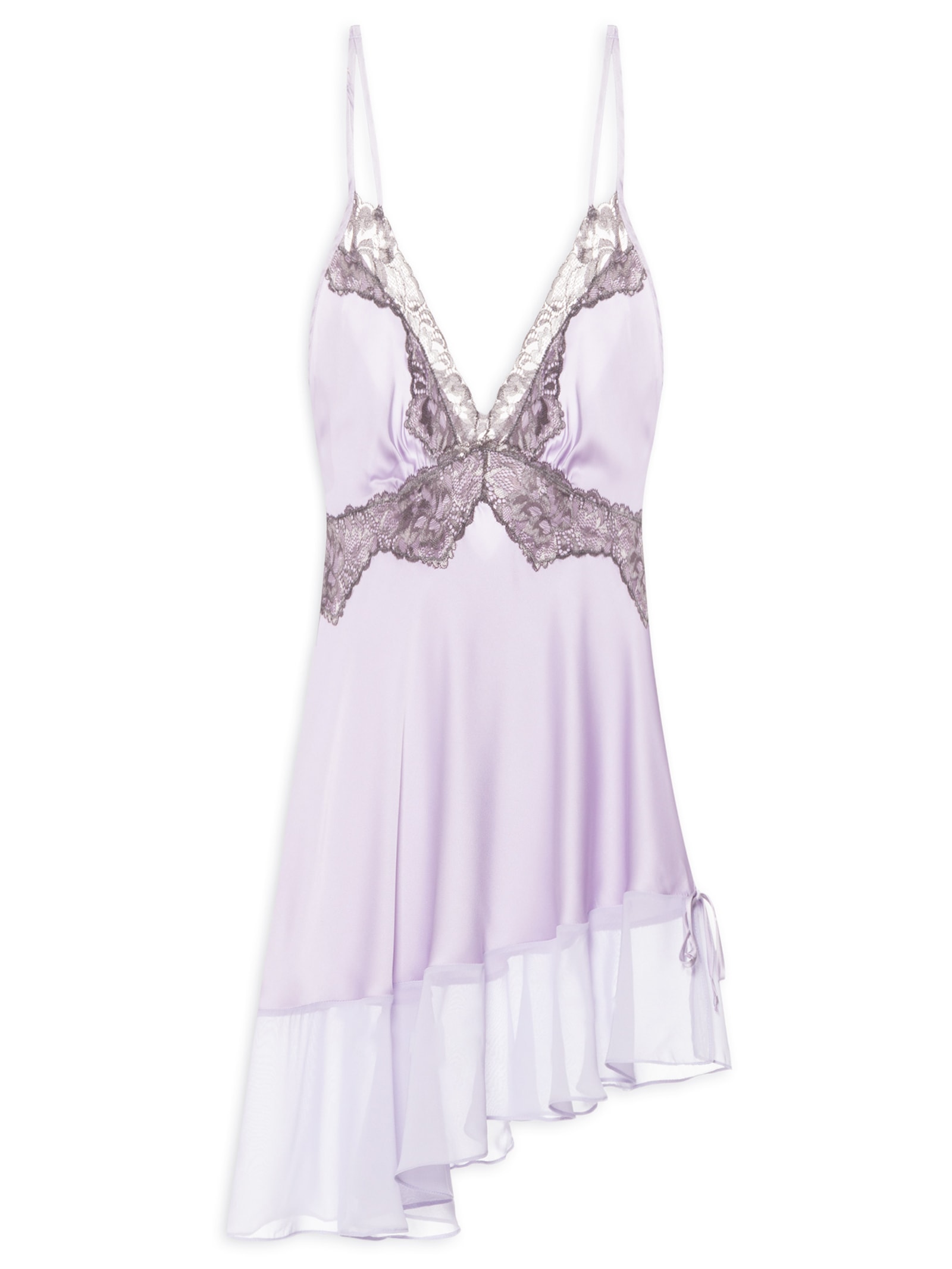 Jogê - Camisola Curta Alça Cetim Frigg - Lilás