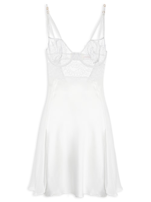 Camisola Curta Cetim Barth – Branco