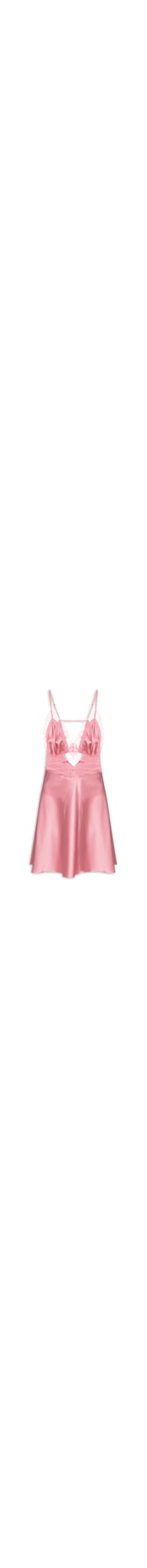 Camisola Curta Cetim Gabriela - Rosa