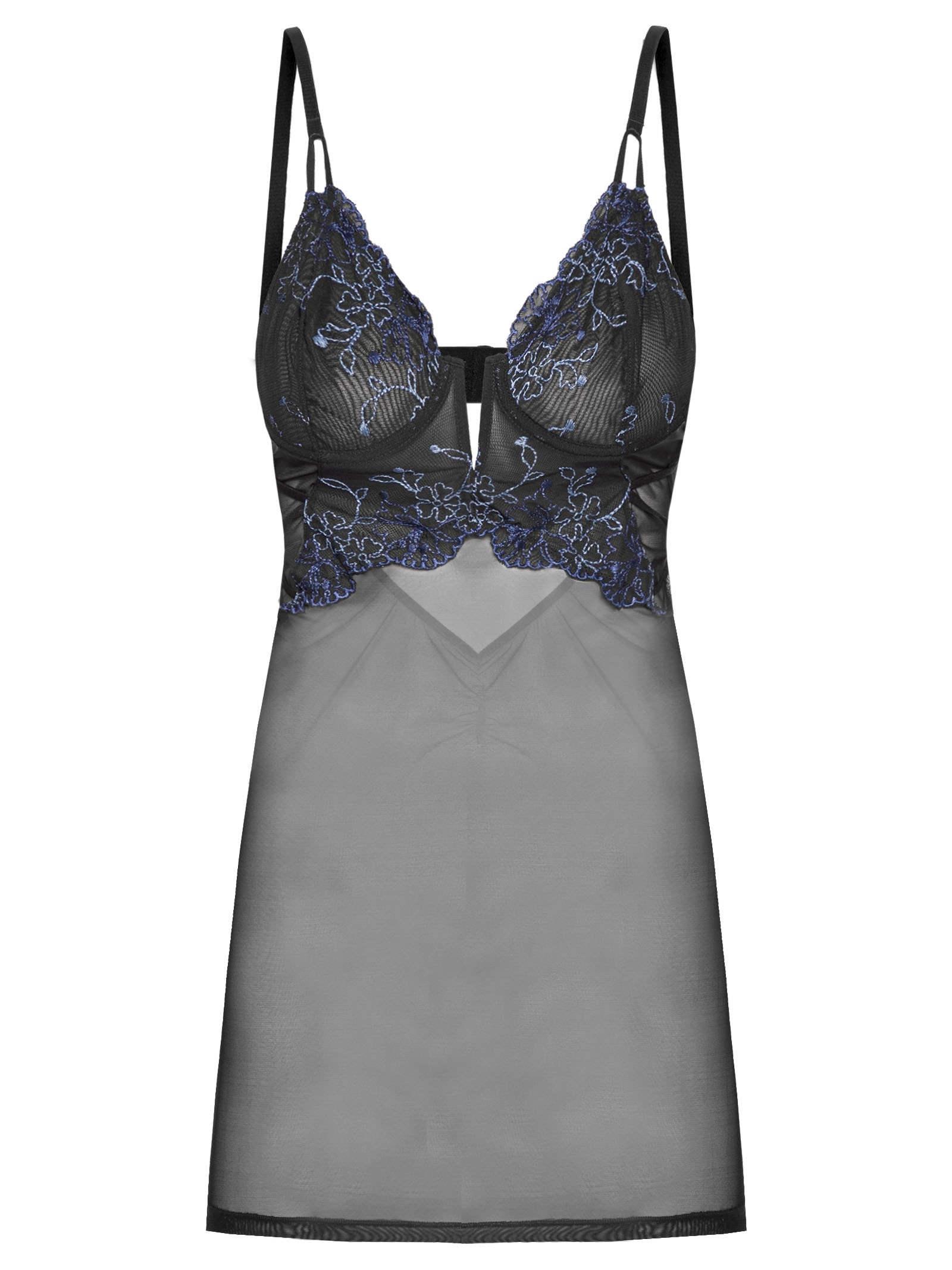 Camisola Curta Renda Maja Preto Jogê