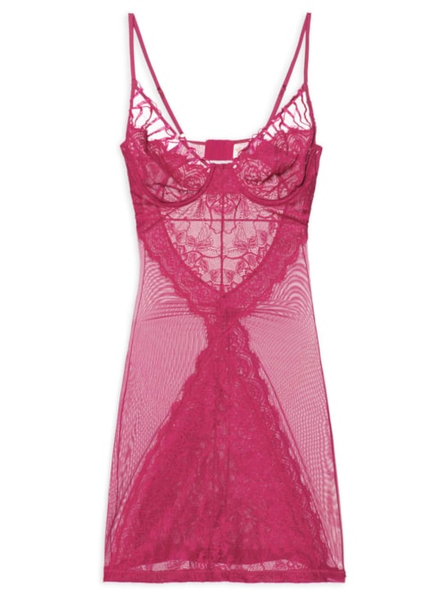 Camisola Curta Renda Theia – Rosa