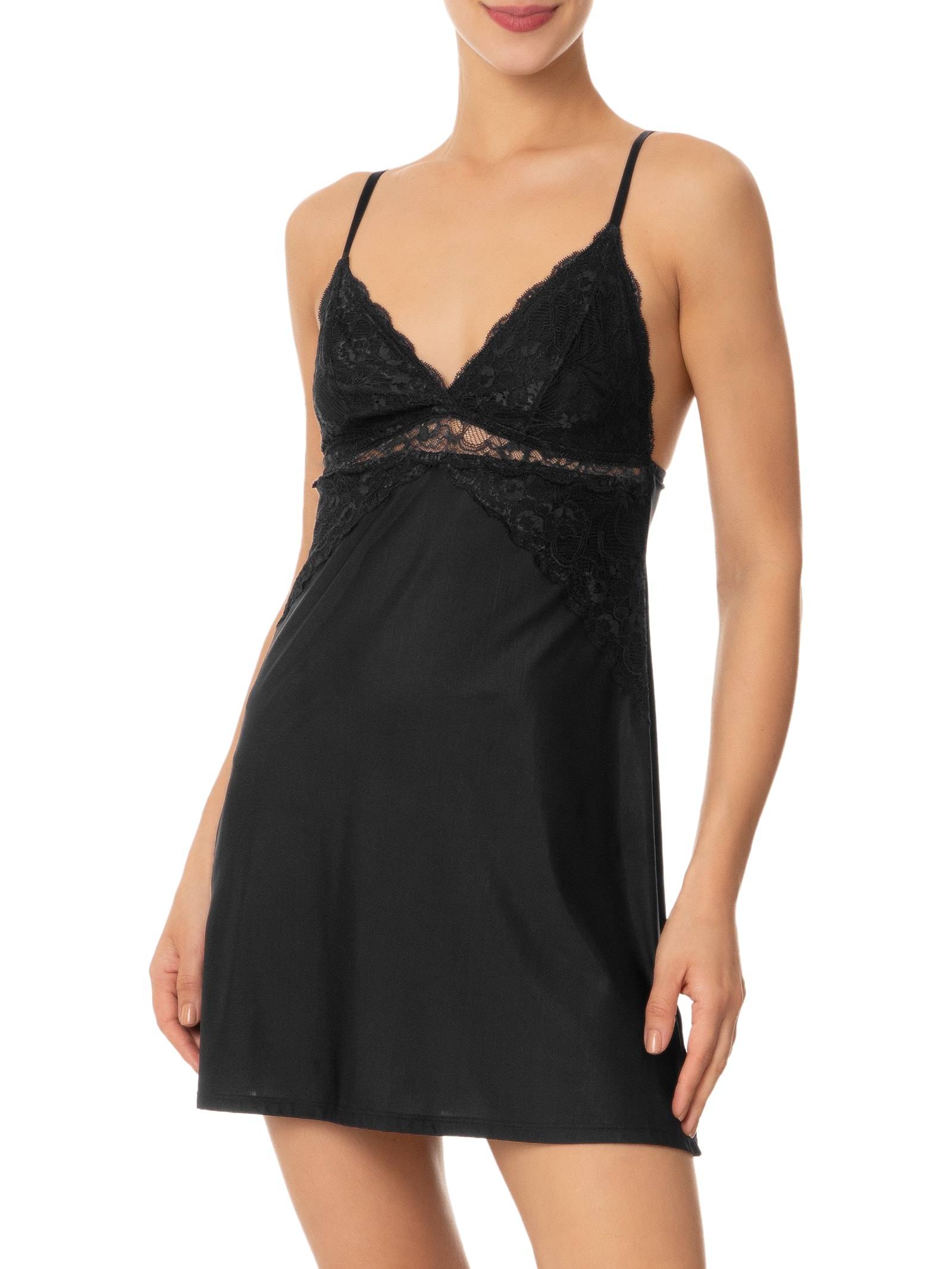 Camisola Curta True Romance Preto Valisere