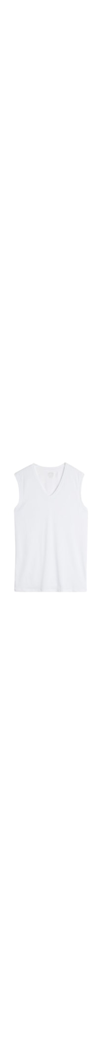 Camisola De Alças Largas De Algodão Supima - Branco