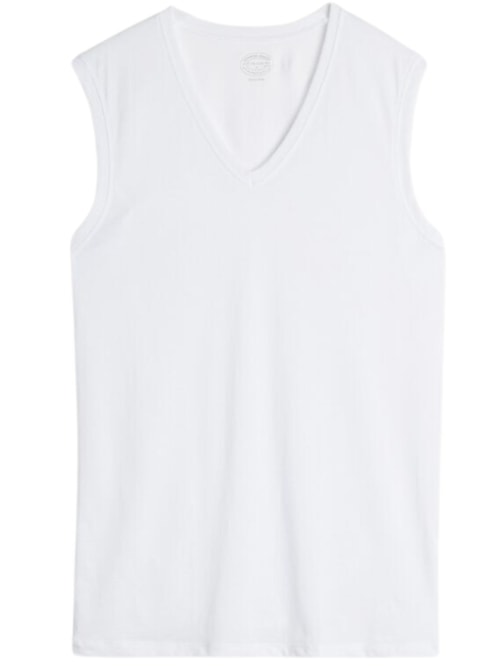 Camisola De Alças Largas De Algodão Supima – Branco