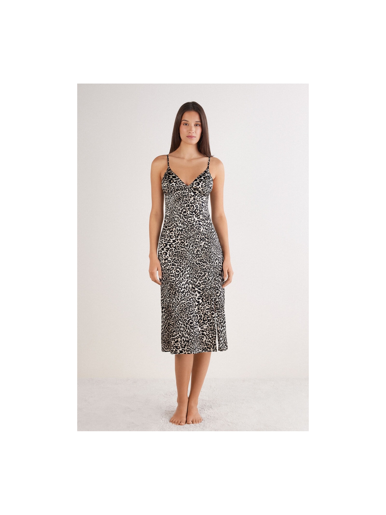 Camisola Em Seda a Moment Of Glamour Marrom Intimissimi