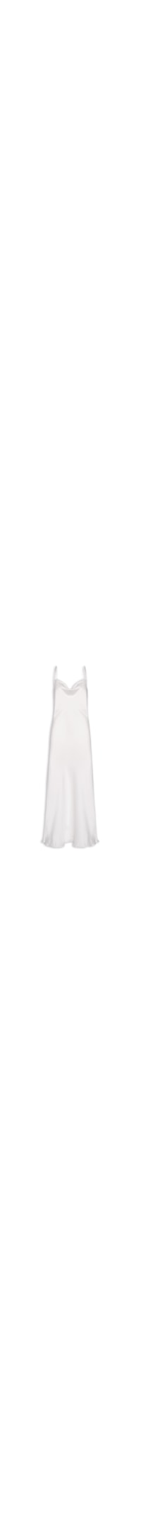Camisola Longa Alças Finas E Cetim Vanity - Branco