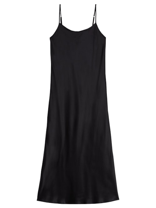 Camisola Longa De Seda – Preto
