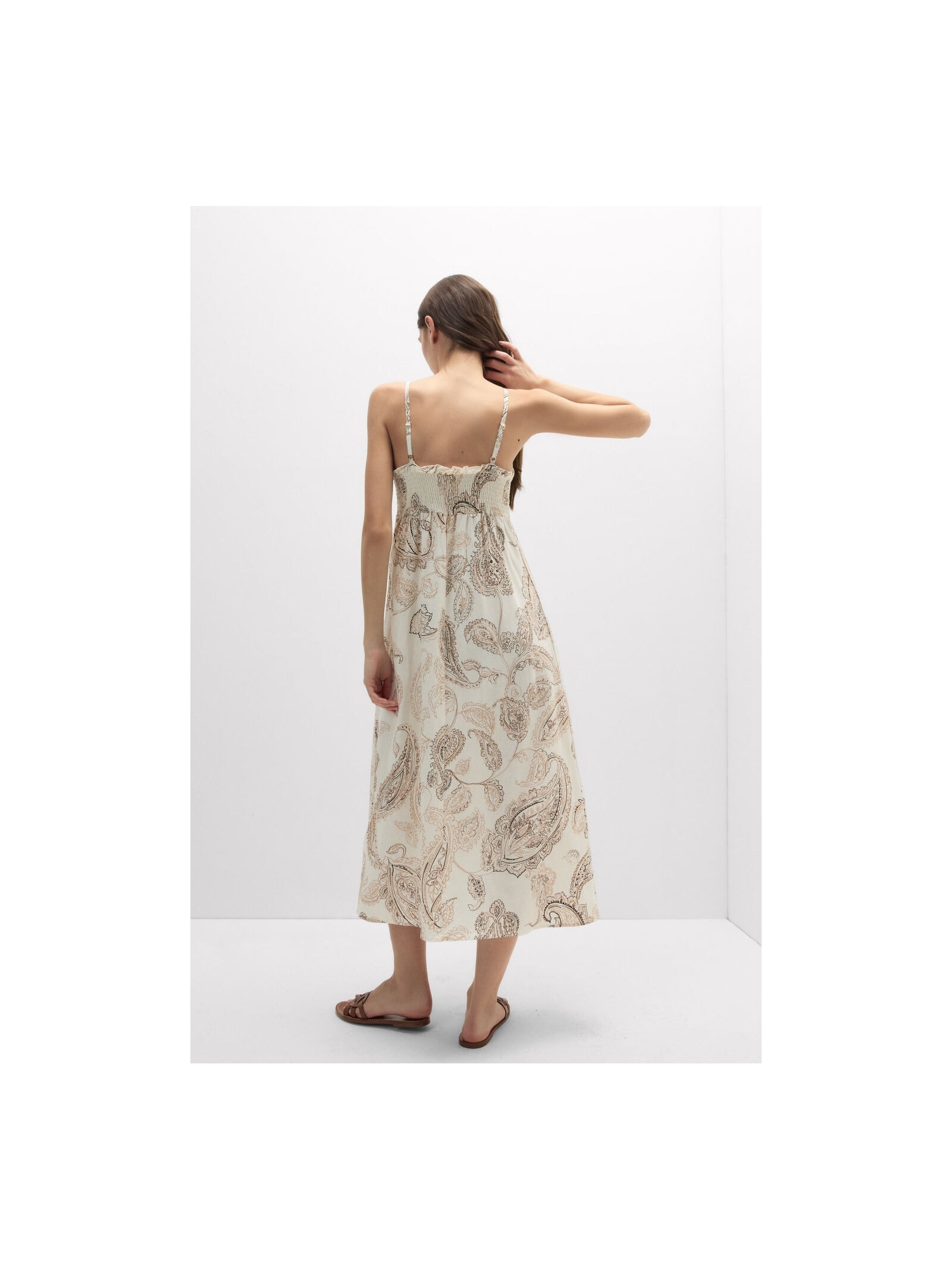 Camisola Longa Em Linho e Viscose Get Noticed Bege Intimissimi