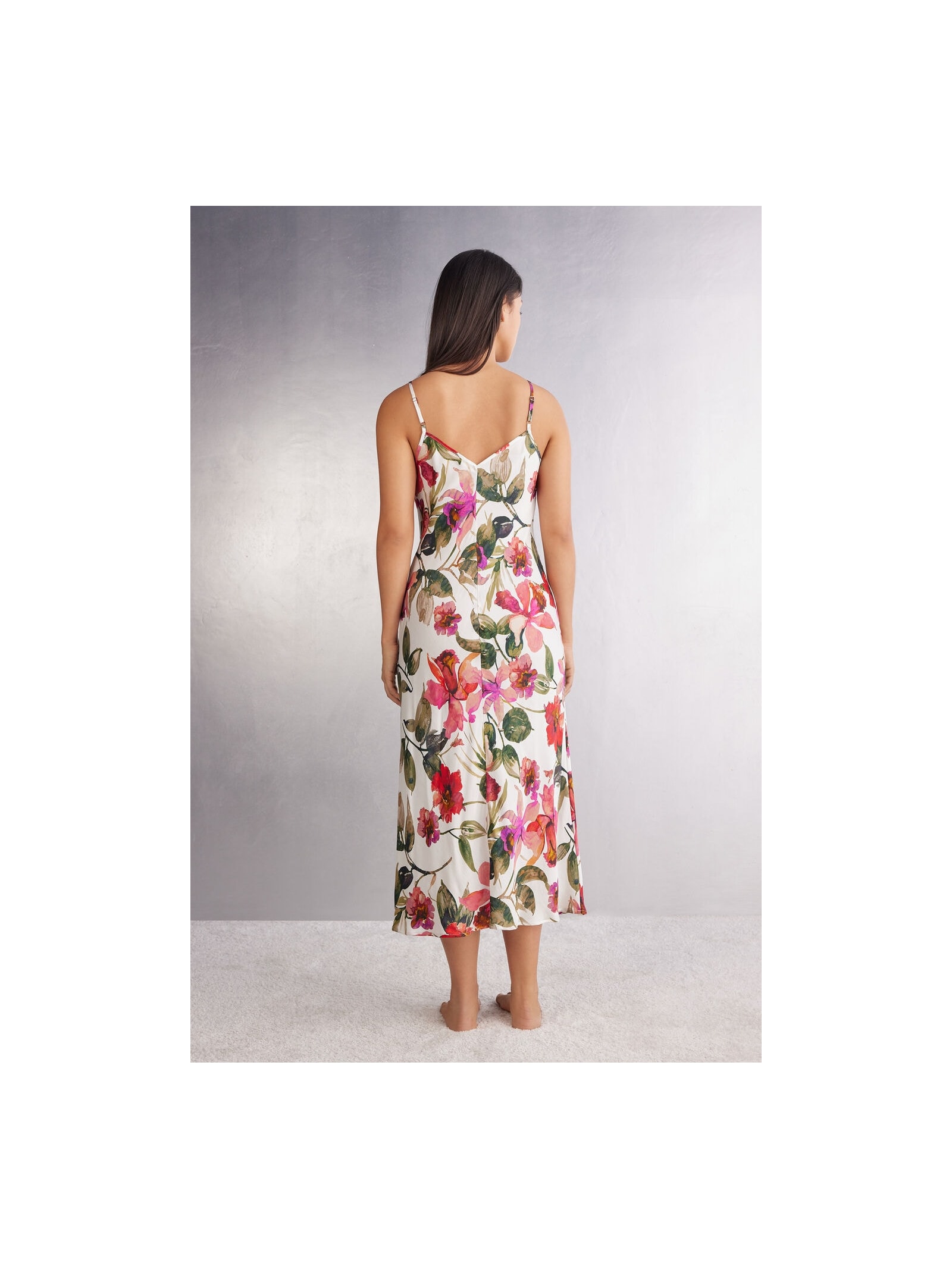 Camisola Longa Em Viscose Imaginary Journey Branco Intimissimi