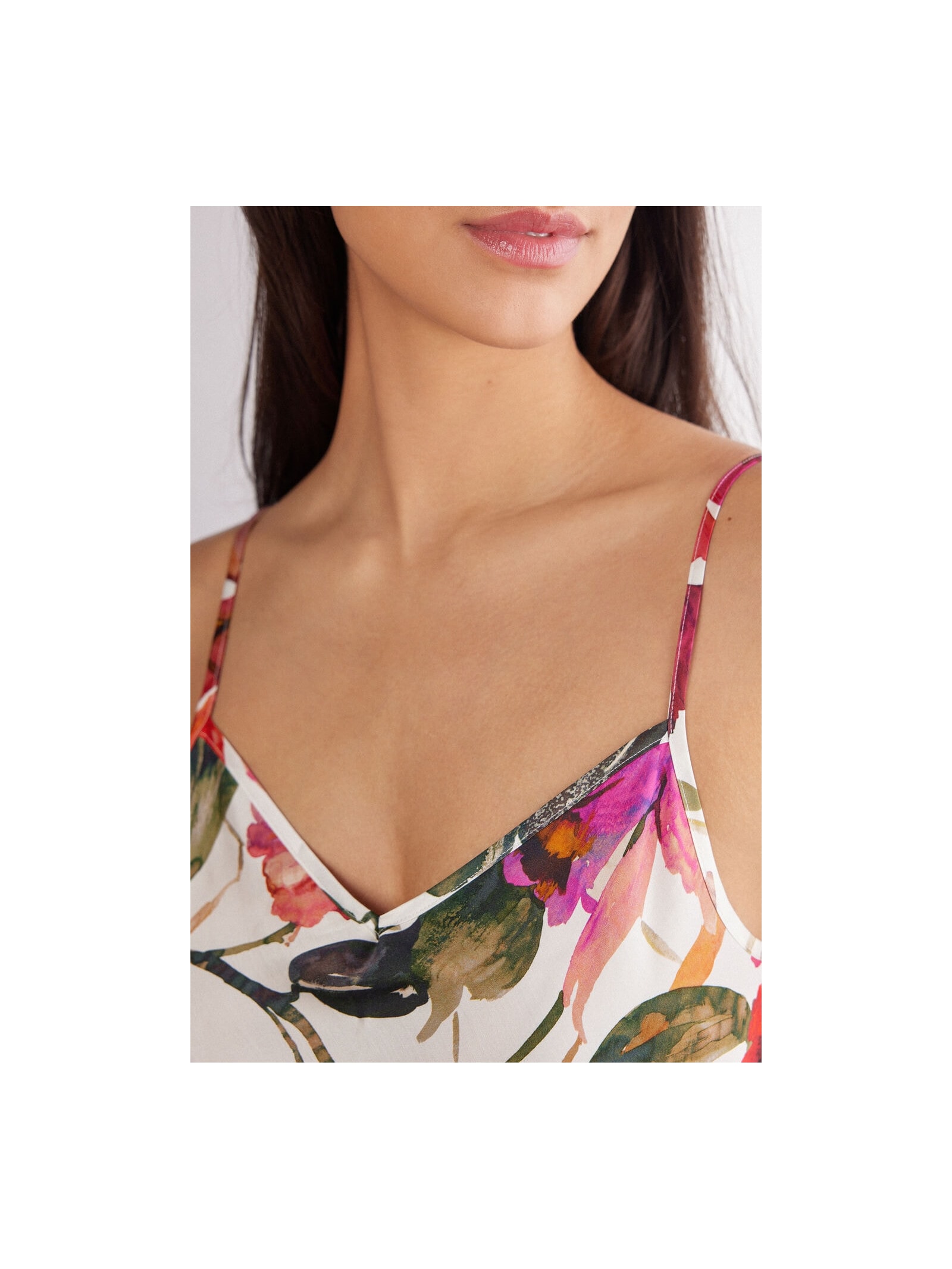 Camisola Longa Em Viscose Imaginary Journey Branco Intimissimi