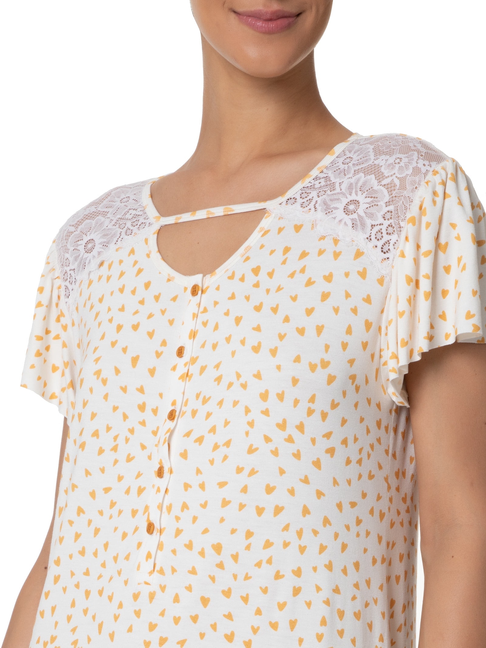 Camisola Manga Curta Polo Malha Key West Off White Jogê