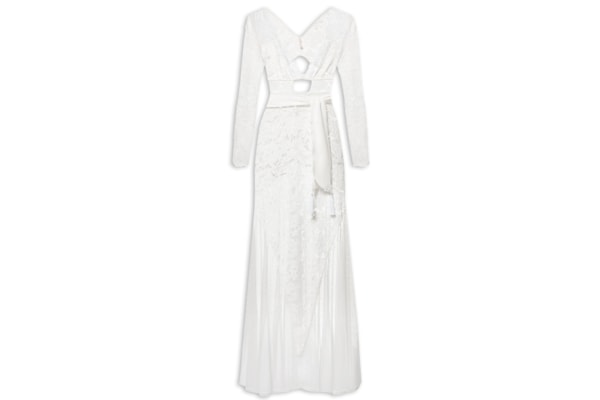 Camisola Manga Longa Renda Marriage - Branco