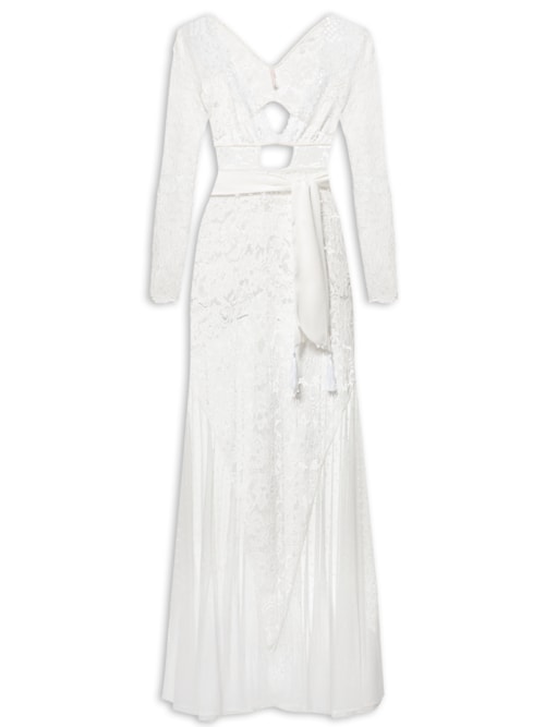 Camisola Manga Longa Renda Marriage – Branco