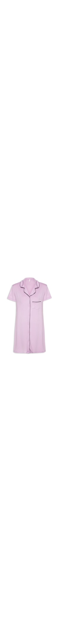 Camisola Sleepshirt Manga Curta Malha Rafaela - Lilás