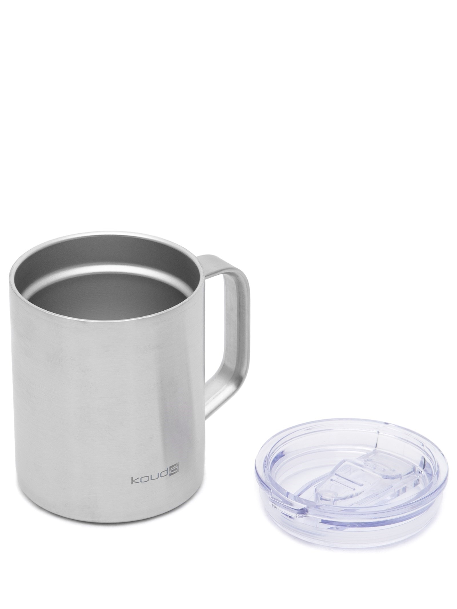 Caneca Térmica Helga Em Aço Inox 370 ml Prata Kouda