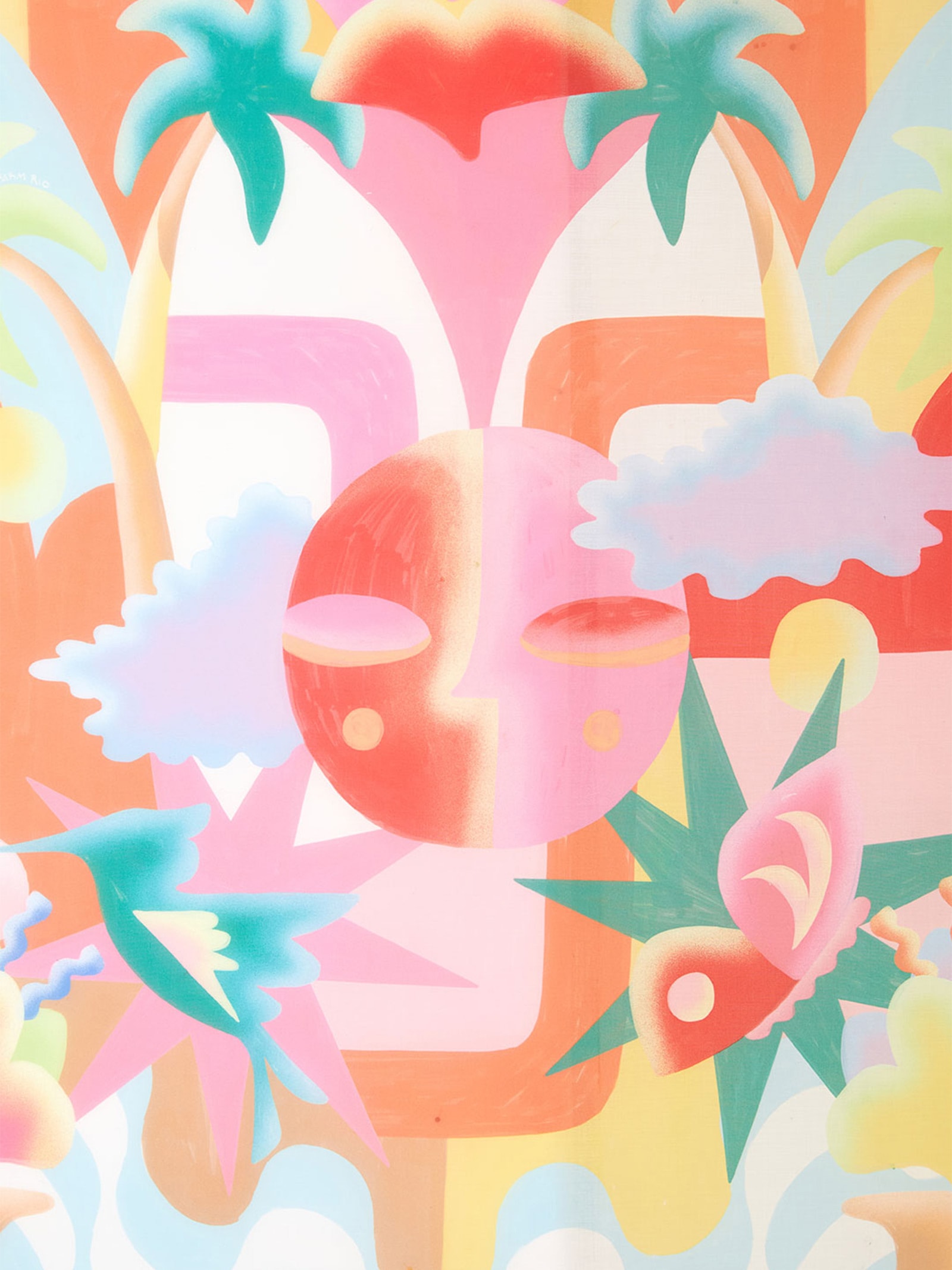 Canga Diazão Multicolorido Verde Farm Etc