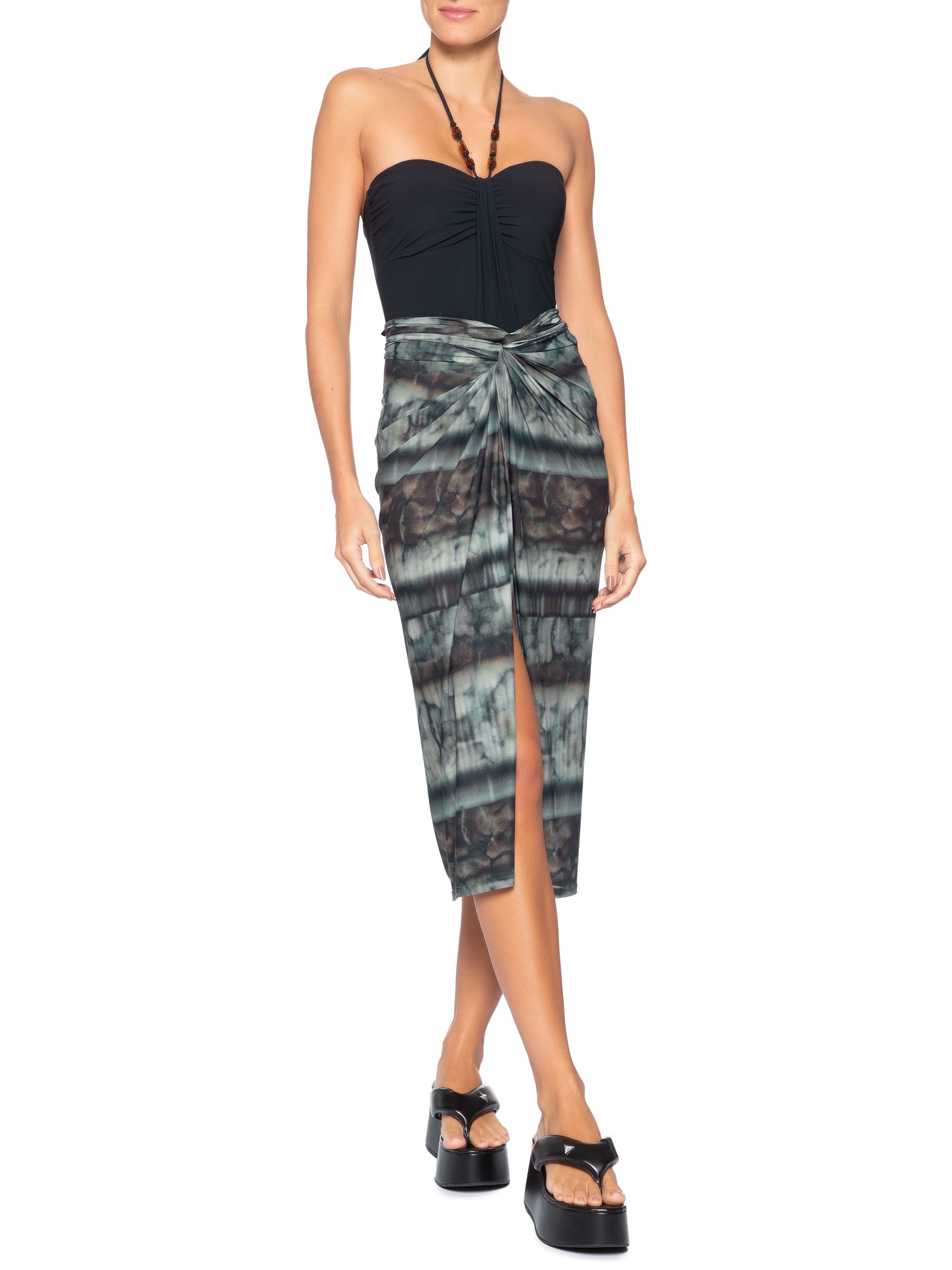 Canga Estampa Preto Cia Marítima