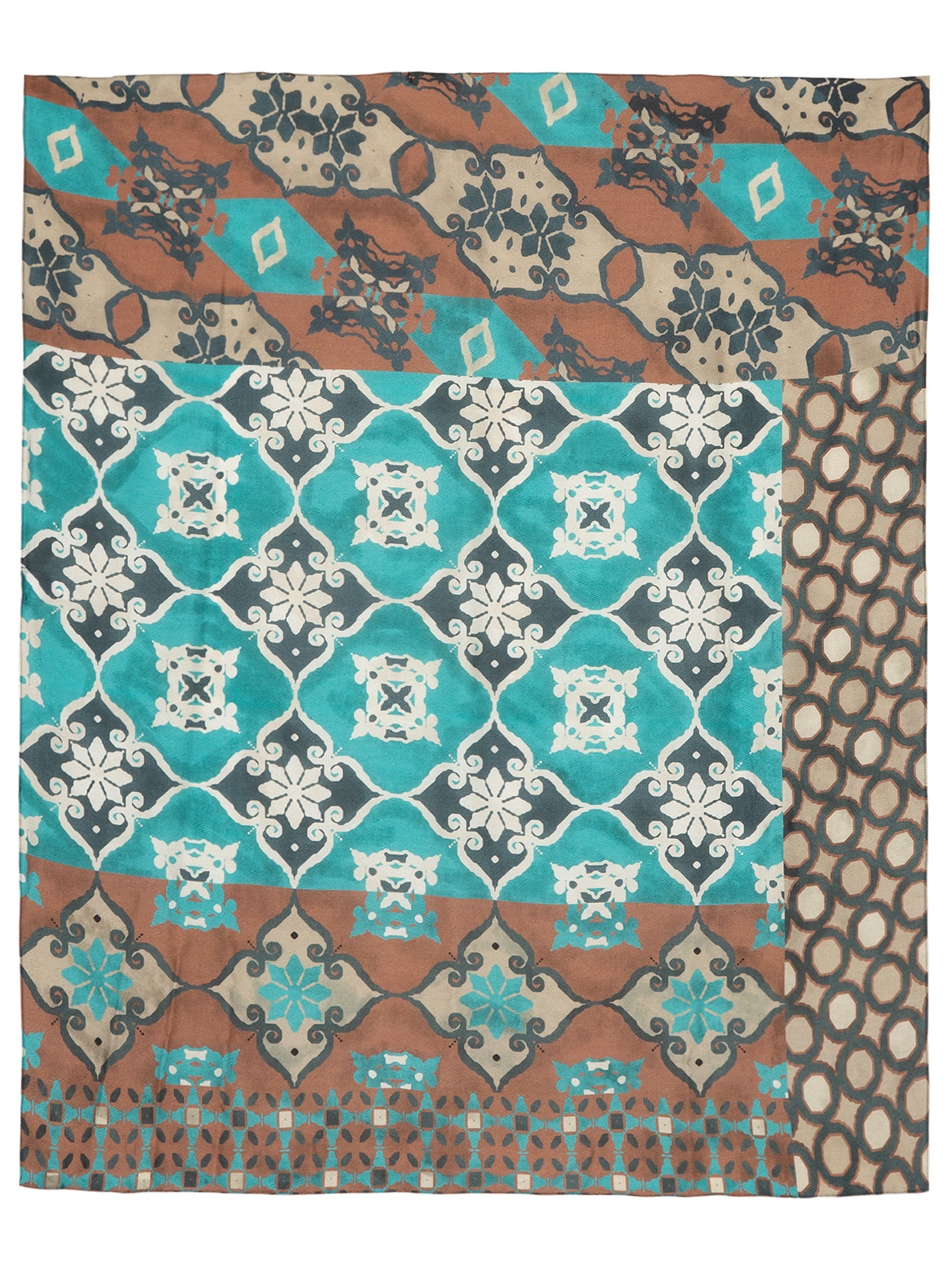 Canga Estampada Marrom Cia Marítima