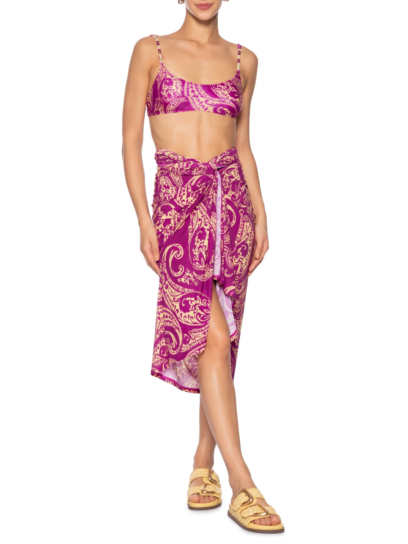 Canga Estampada Rosa Cia Marítima