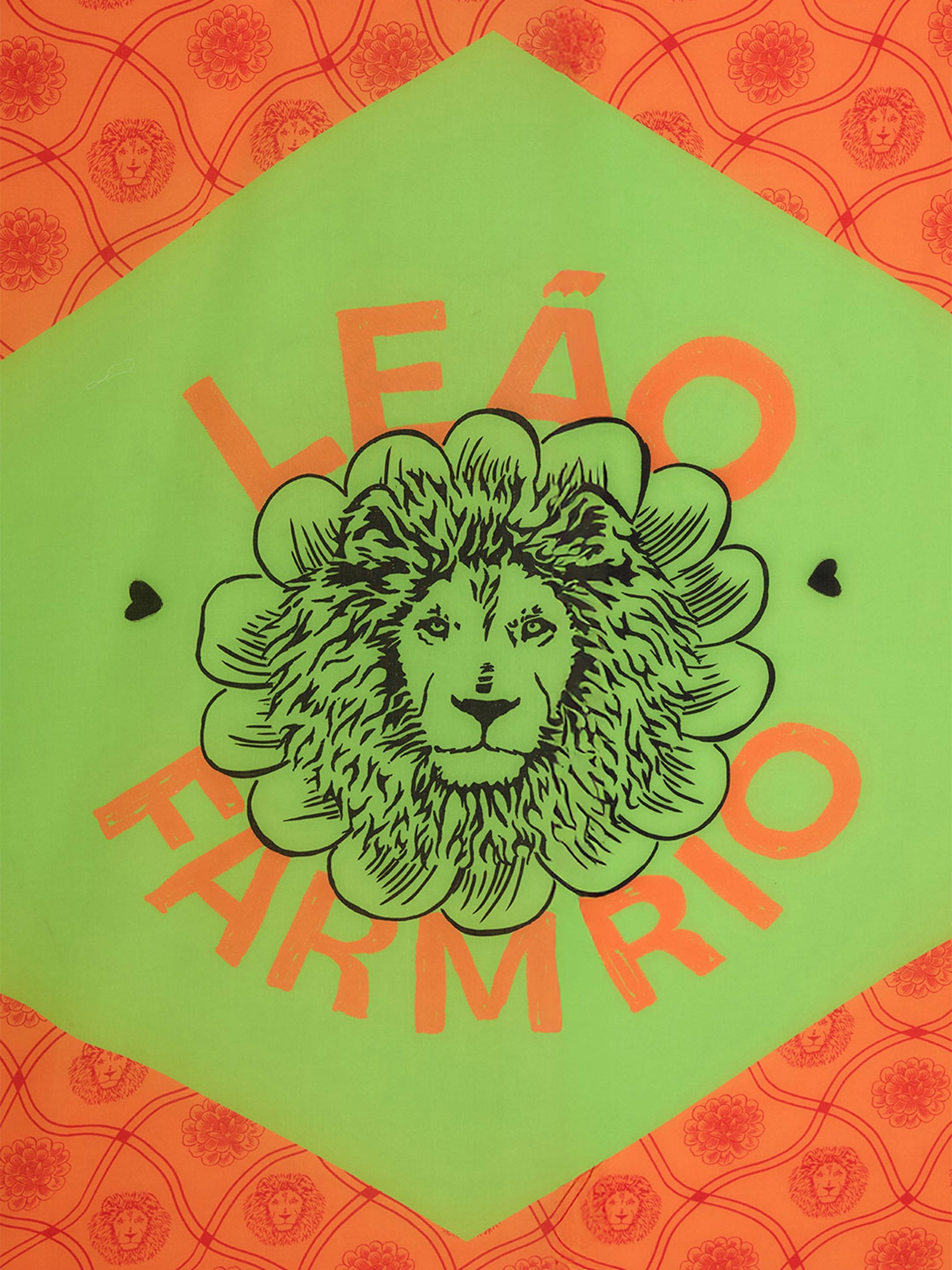 Canga Feminina Bandeira Matte Rio Laranja Farm Etc + Matte Leão