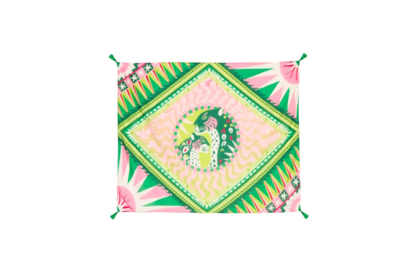 Canga Feminina Bandeira Onça VD - Verde