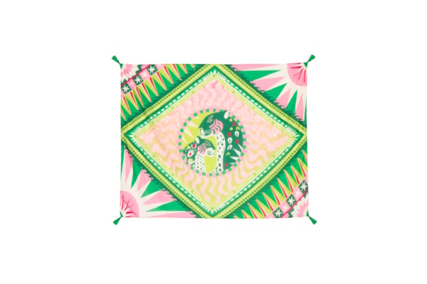 Canga Feminina Bandeira Onça VD - Verde