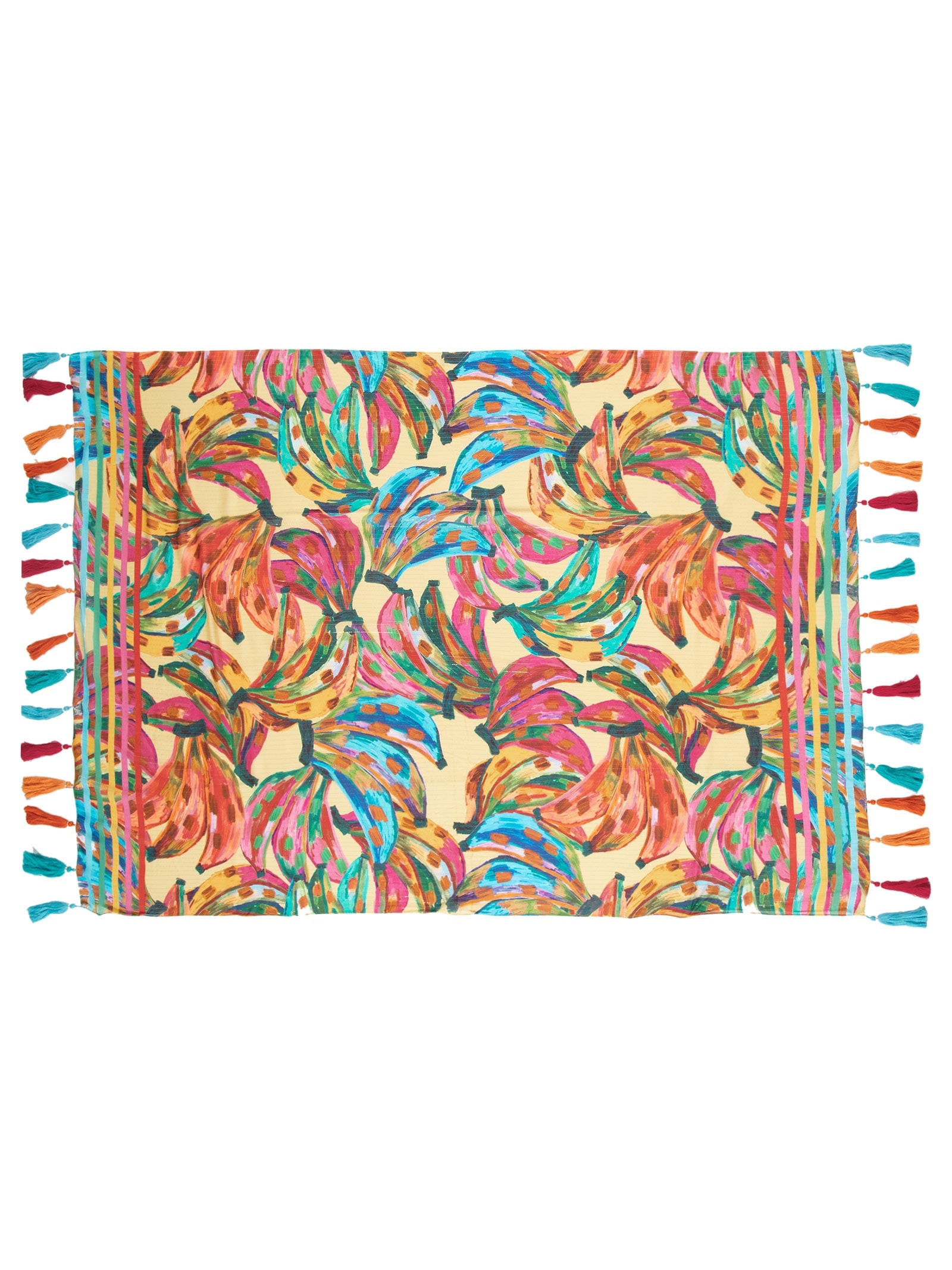 Canga Feminina Cor De Banana Amarelo Farm Praia