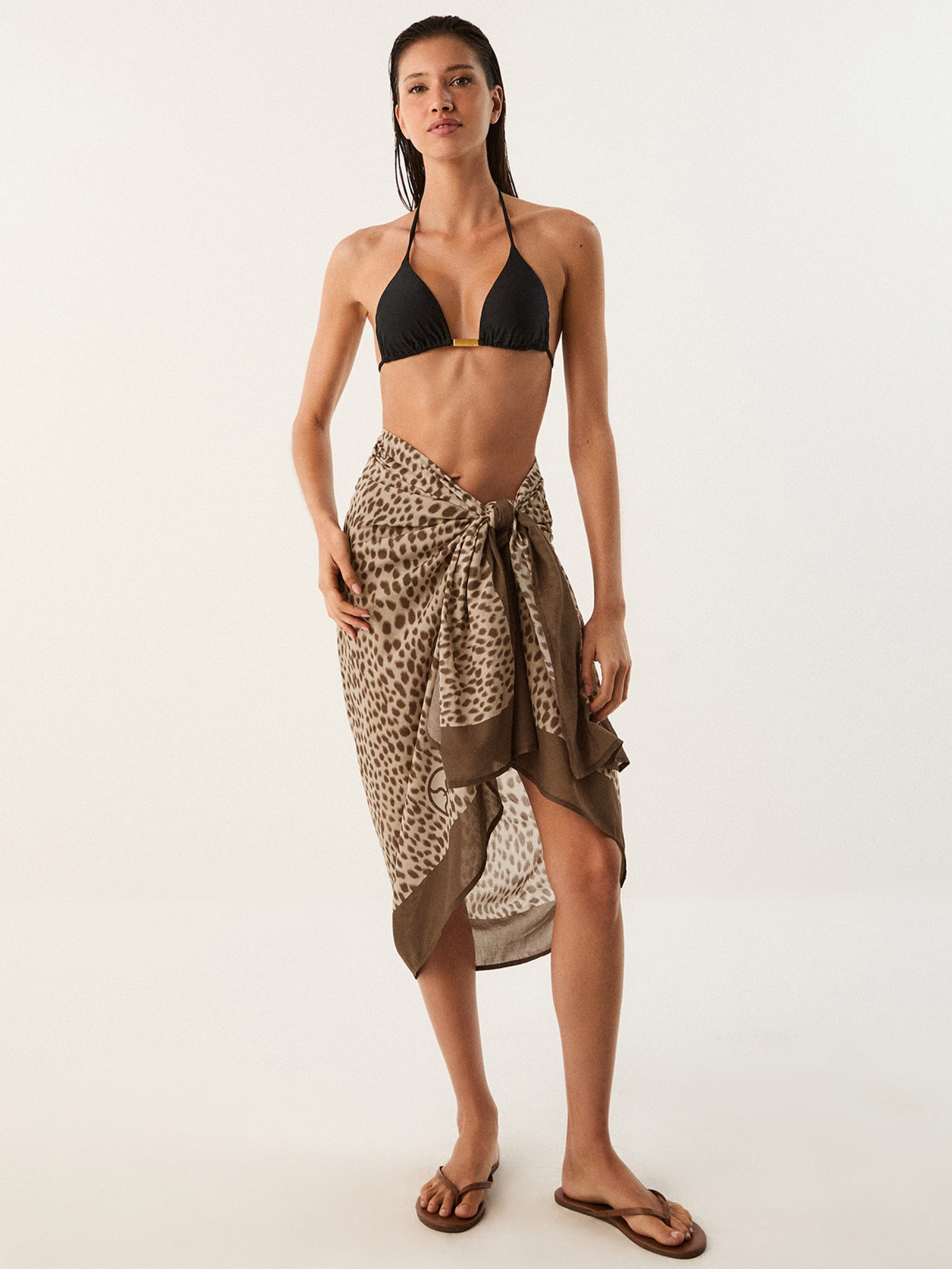 Canga Feminina Estampada Animal Print Vix