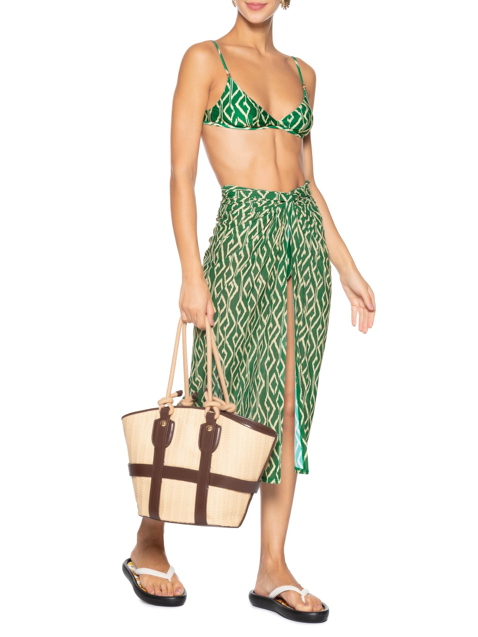 Canga Feminina Estampada Verde Cia Marítima