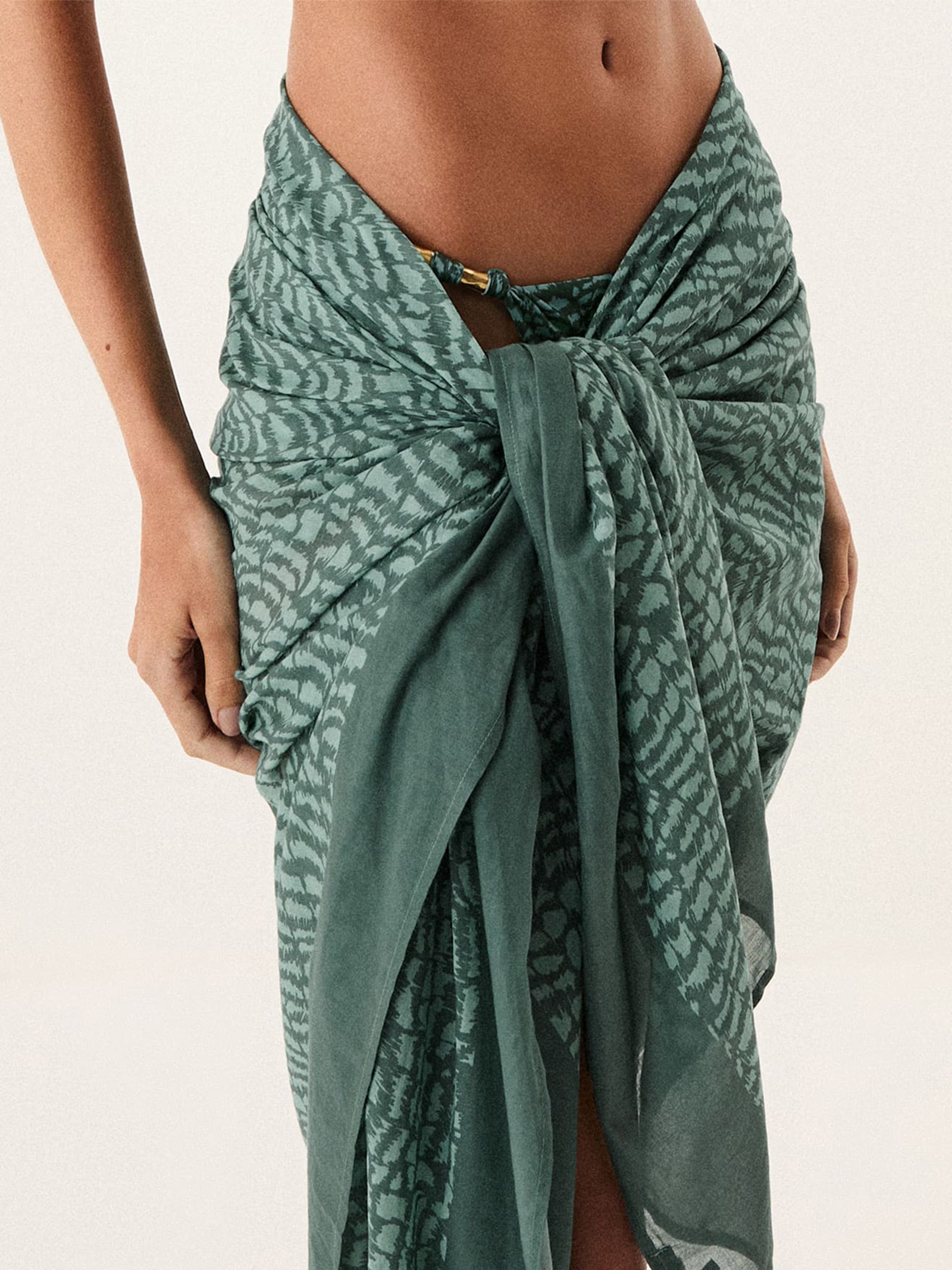 Canga Feminina Estampada – Verde Vix